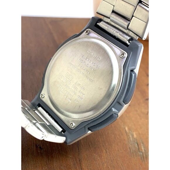 Casio Mens Watch AW80D Illuminator Quartz Black Analog Digital Silver Steel 2747 - Picture 7 of 16